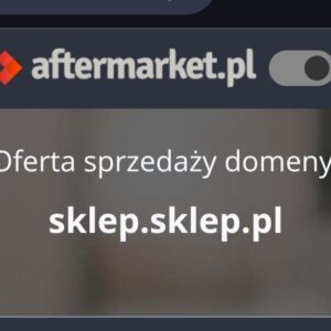 sklep sklep pl polska domena internetowa najlepsze domeny sklepowe